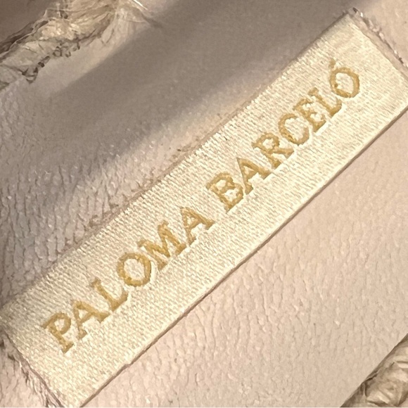 Paloma Barcelo Lynde Tan Suede Jute Espadrille Two Tone Platform Sandal Women 38 - Picture 16 of 16